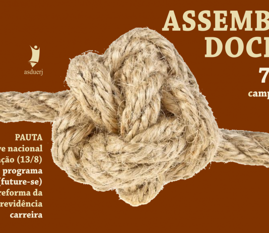 Assembleia desta quarta-feira (07/8) discute adesão à greve