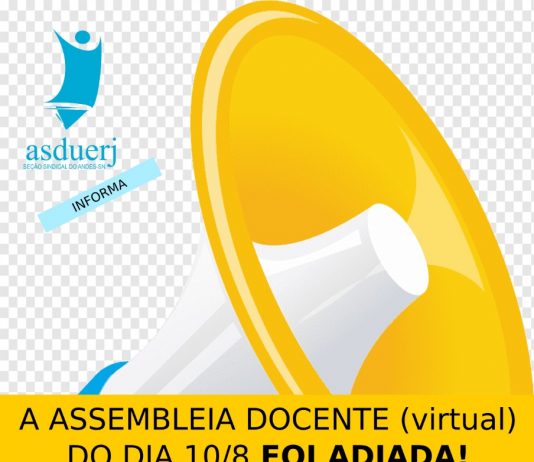 Assembleia Docente virtual adiada, saiba por quê