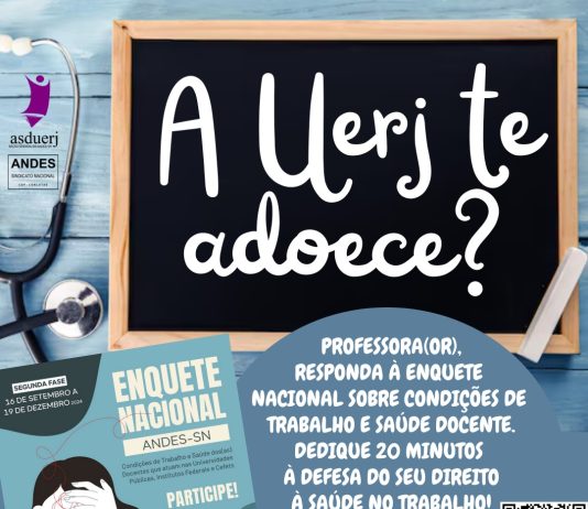 A Uerj te adoece? Últimos dias para participar da enquete sobre condições de trabalho e saúde docente