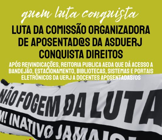 Vitória da luta organizada de aposentadas e aposentados
