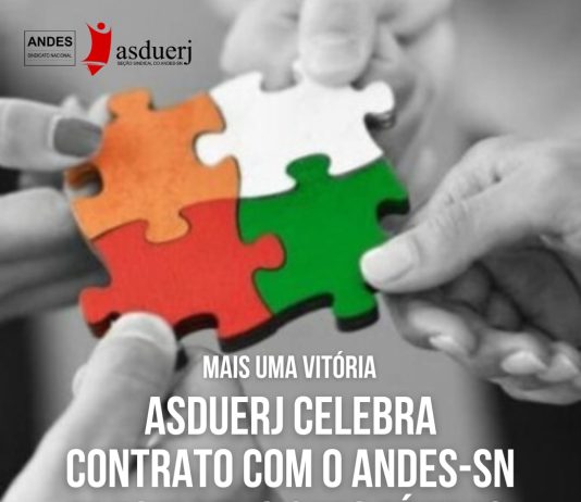 ASDUERJ celebra contrato com o ANDES parcelando suas dívidas
