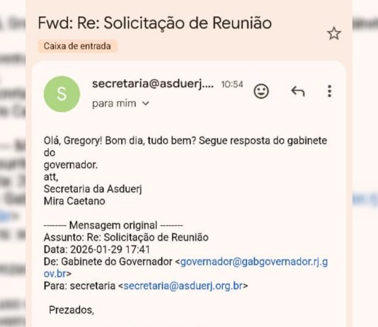Resposta do governador à solicitação da ASDUERJ