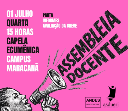 Assembleia Docente é nesta quarta, dia 1º de Julho!