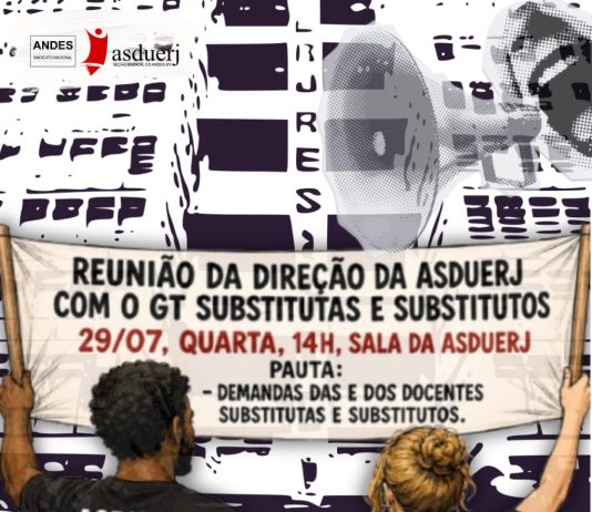 Reunião da Asduerj com o GT de Substitutas e Substitutos