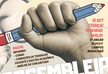 Assembleia Docente no próximo dia 15/9, terça-feira