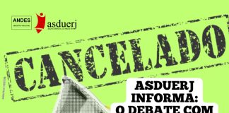 ATENÇÃO: Debate cancelado